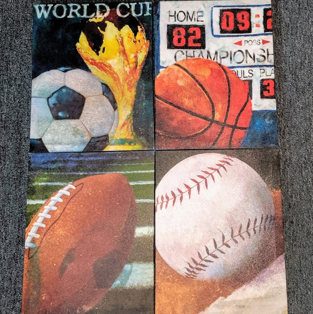 Sports Themed Canvas Wall Art
